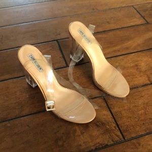 Cape robbin clear lucite strong heels
